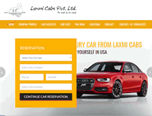 Tablet Screenshot of laxmicabs.com